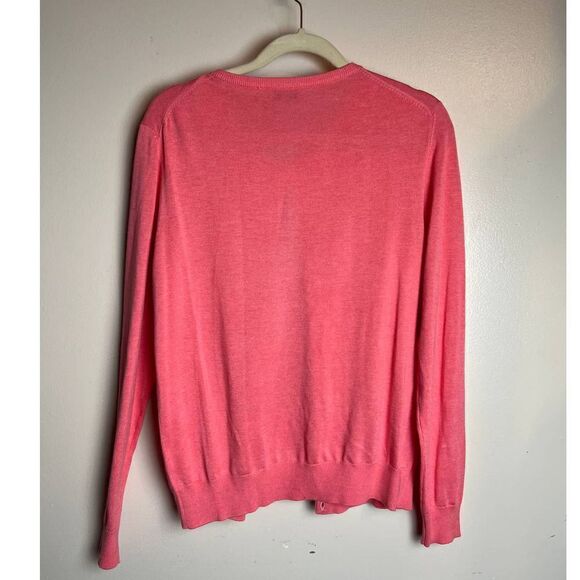 REPEAT Easy Knit Coral Cardigan Sz. L - Picture 5 of 6